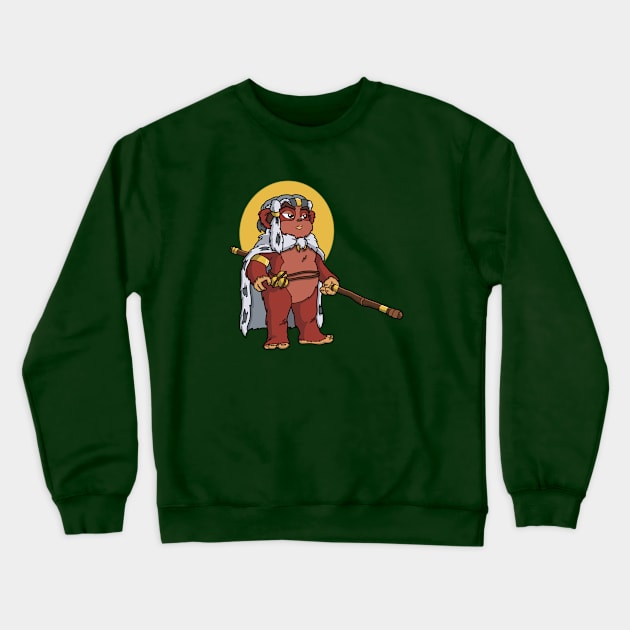 Fuzzy Warrior Crewneck Sweatshirt by NikInked